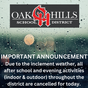 Activities and Events Cancelled for April 2